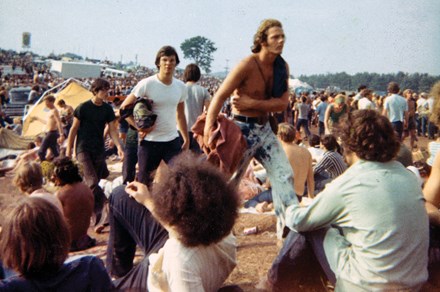 The crowds at Woodstock, 1969. Photo by Annie Mullen Patrick