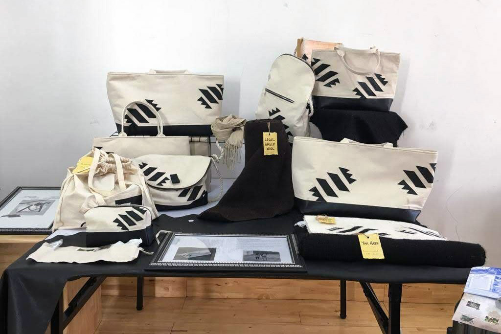 Workshop student Sony designed Makay, a collection inspired by traditional yathra, a thick, handwoven wool-based textile unique to Chummey, Bumthang. Photo courtesy of the Royal Textile Academy of Bhutan