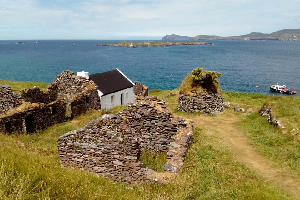 View from An Blascaod Mór looking toward the Irish mainland