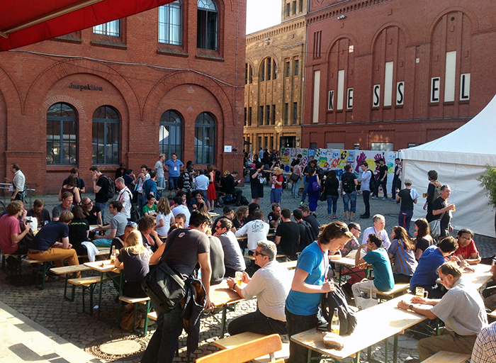 OKFest 2014 took place in the Kulturbrauerei—a converted brewery that now serves as a complex of arts and culture venues. Photo by Meredith Holmgren