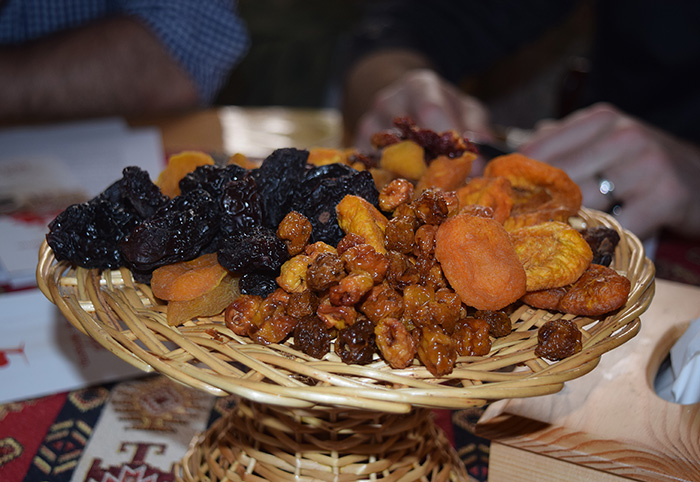 A platter of dried Armenian fruits. Photo courtesy of My Armenia project team