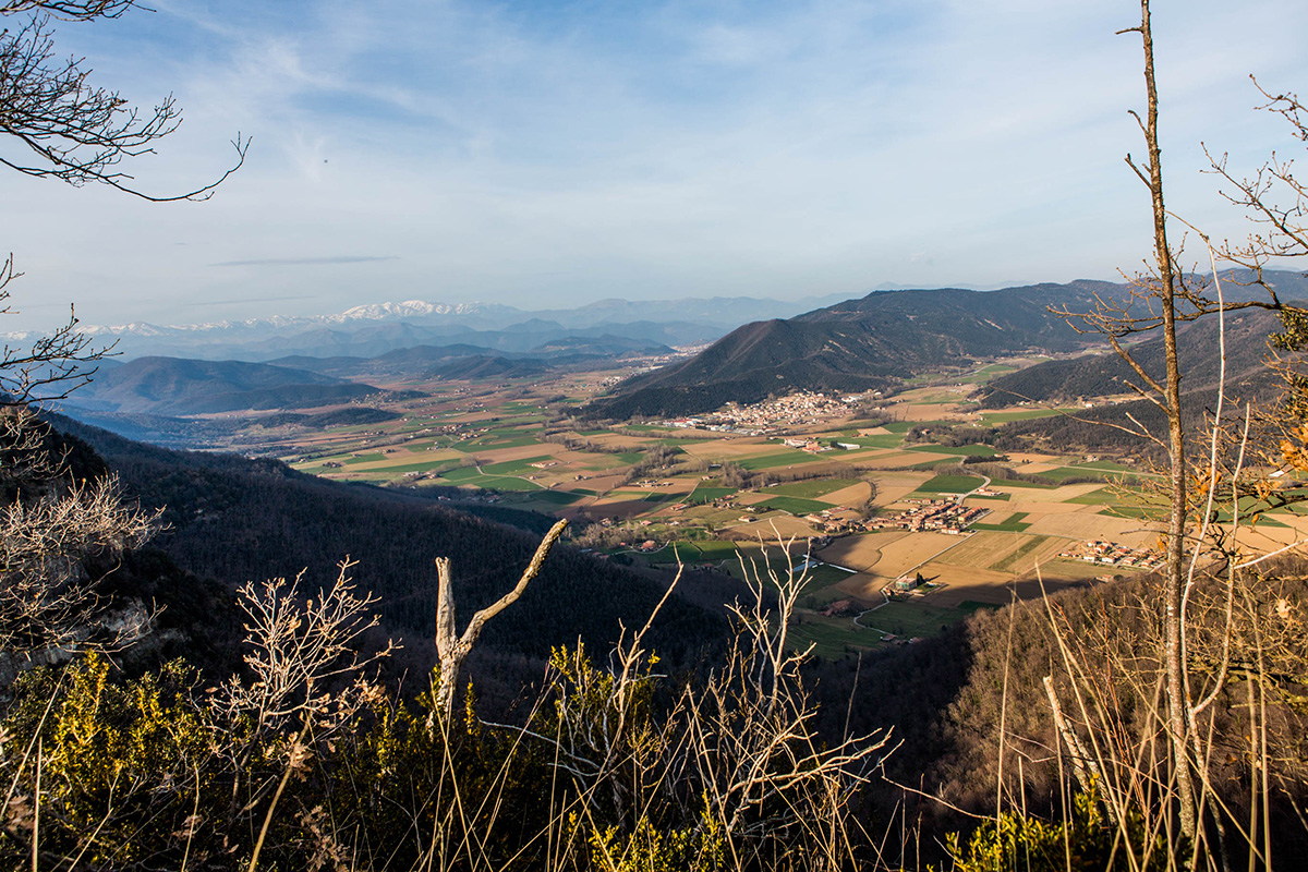 A view of the Vall d’en Bas from the Serra of Llancers