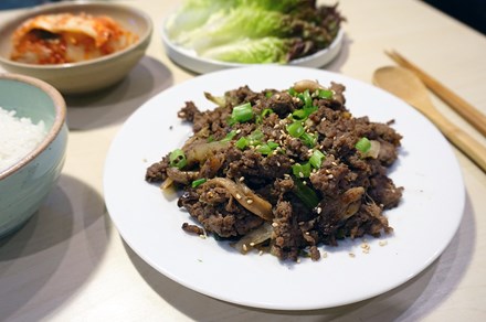 Homemade Korean bulgogi