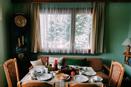 Table set for a meal