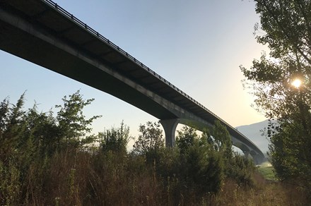 Viaducte de Mas Rubió a la boca nord del Túnel de Bracons. Foto de Meritxell Martín i Pardo