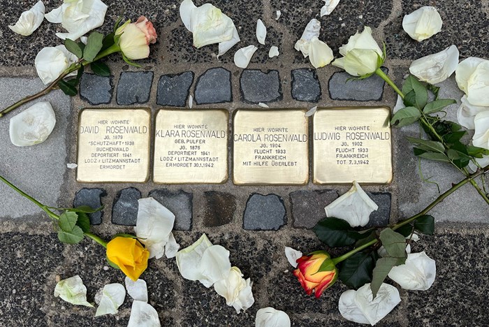 “Stumbling Stones” in Europe: A Daughter’s Journey to the Smallest of Holocaust Memorials