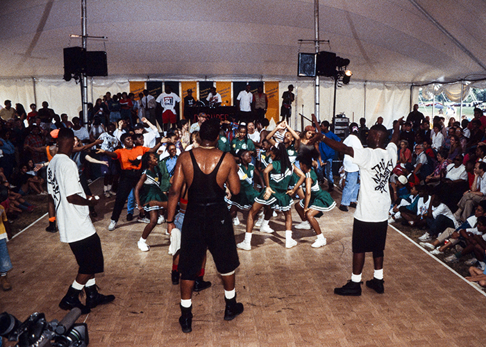 The Nasty Boys at the 1993 Folklife Festival. Photo by Jeff Tinsley, Ralph Rinzler Folklife Archives