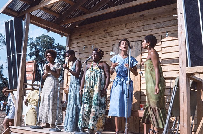 Sweet Honey in the Rock at the 1972 Folklife Festival. Photo by Debbie Chavis, Ralph Rinzler Folklife Archives