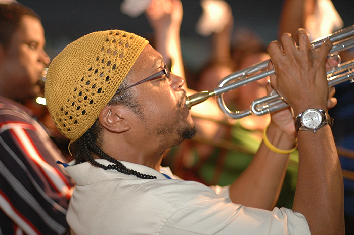 The Hot 8 Brass Band at the 2006 Folklife Festival. Photo by David Hobson, Ralph Rinzler Folklife Archives