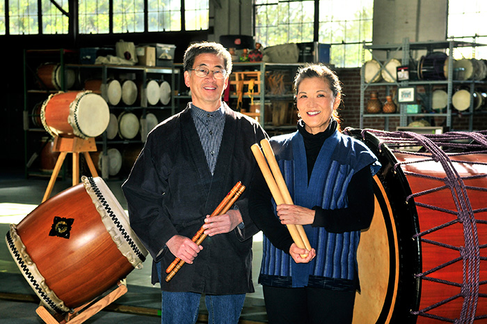 Roy (left) and PJ Hirabayashi, 2011 NEA National Heritage Fellows. Photo by Tom Pich, National Endowment for the Arts