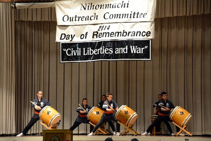 San Jose Taiko performs at the 2014 Day of Remembrance. Photo courtesy of San Jose Taiko