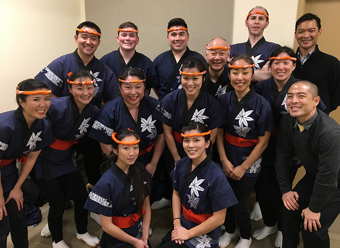 San Jose Taiko poses at the 2017 Day of Remembrance. Photo courtesy of San Jose Taiko